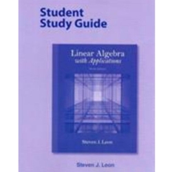 LINEAR ALGEBRA STUDENT STUDY GUIDE W/APPL 9/E