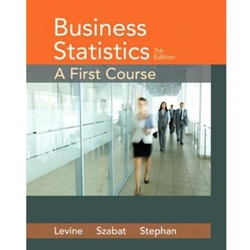 (H)(VU) BUSINESS STATISTICS: FIRST COURSE 7/E