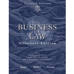 WEST'S BUSINESS LAW: ALT 11/E (USED ONLY)