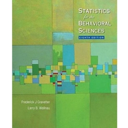 STATISTICS FOR BEHAVIORAL SCIENCES 8/E