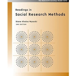 READINGS IN SOCIAL RESEARCH METHODS