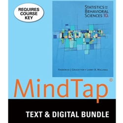 (SET2)(ALC) STAT FOR BEHAV SCIENCE 10/E W/MINDTAP