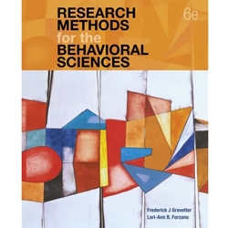 RESEARCH METHODS FOR BEHAVIORAL SCIENCES 6/E